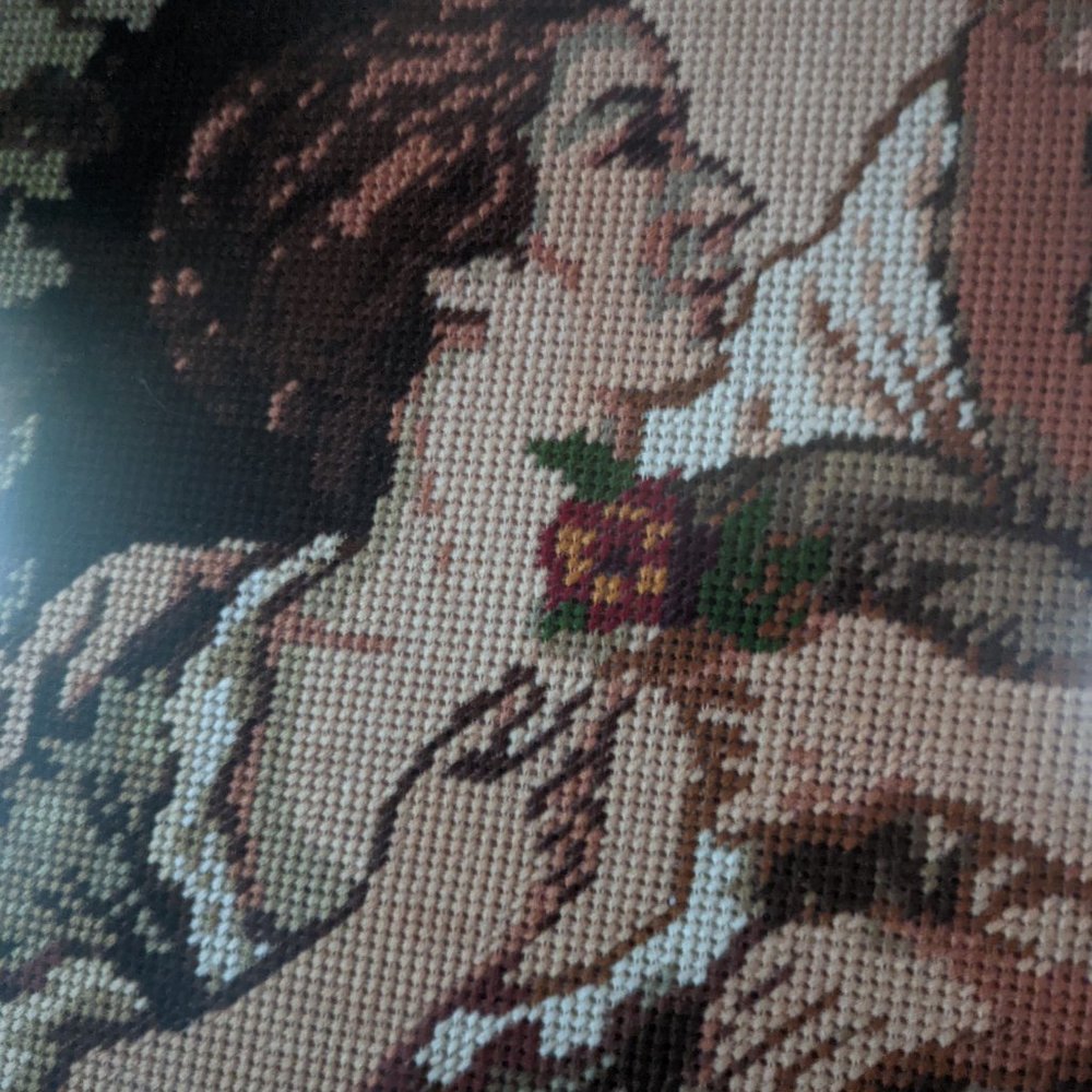 Framed needlepoint